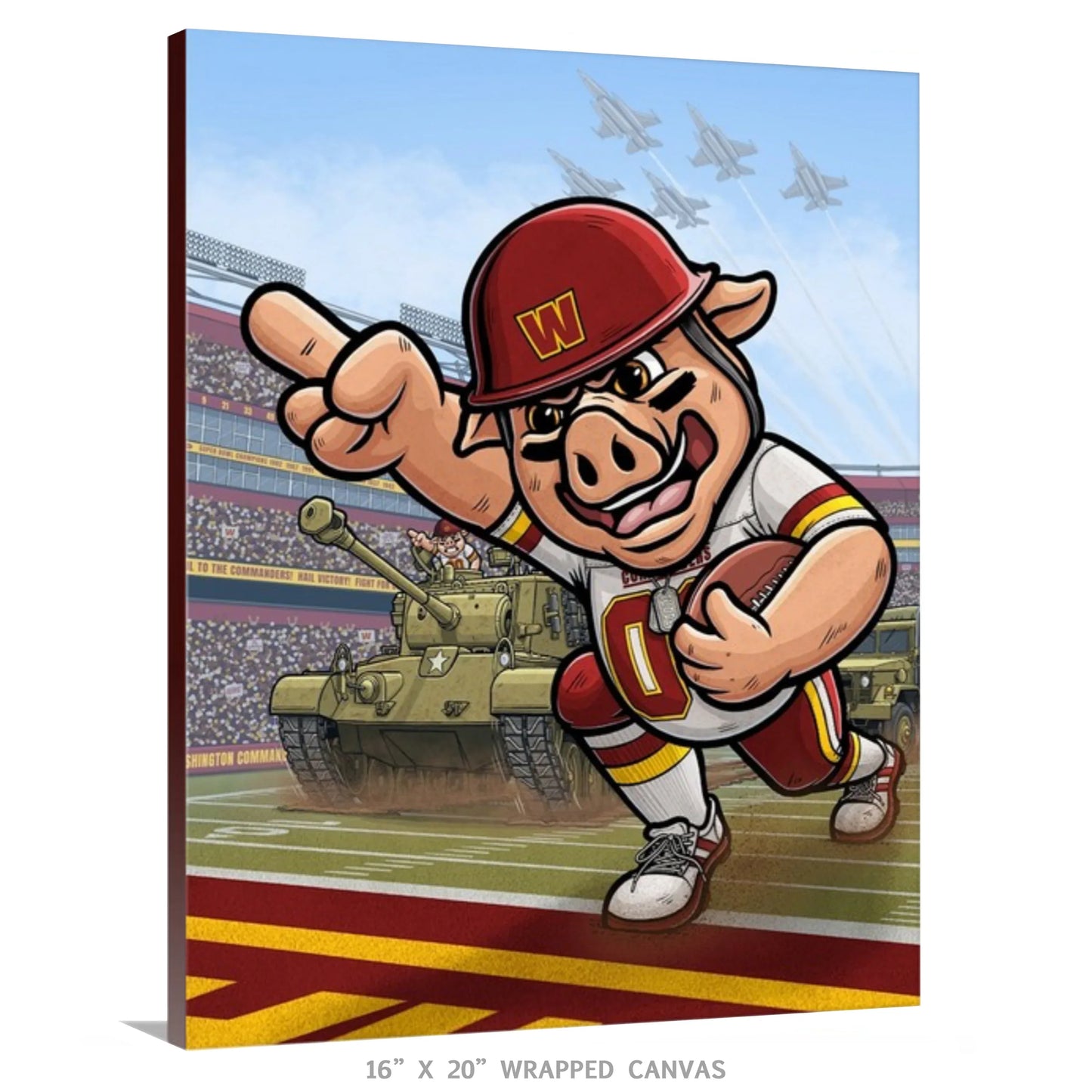 "Fight for Old D.C.!" Washington Commanders Limited Edition Print - Nick Fasnacht Illustration & Design