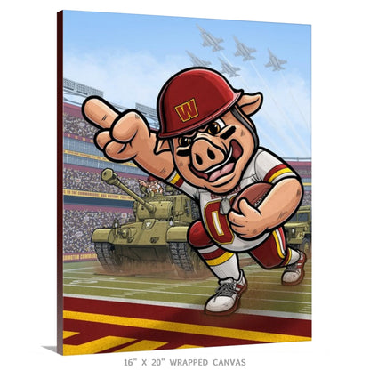 "Fight for Old D.C.!" Washington Commanders Limited Edition Print - Nick Fasnacht Illustration & Design