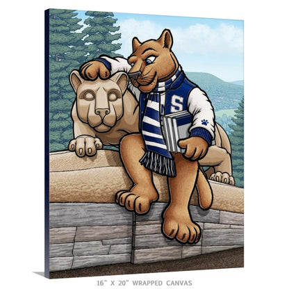"Lion Shrine" Penn State University Limited Edition Print - Nick Fasnacht Illustration & Design