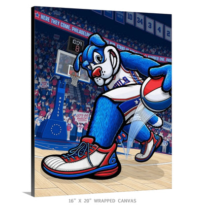 "Here They Come" Philadelphia Basketball Limited Edition Print - Nick Fasnacht Illustration & Design