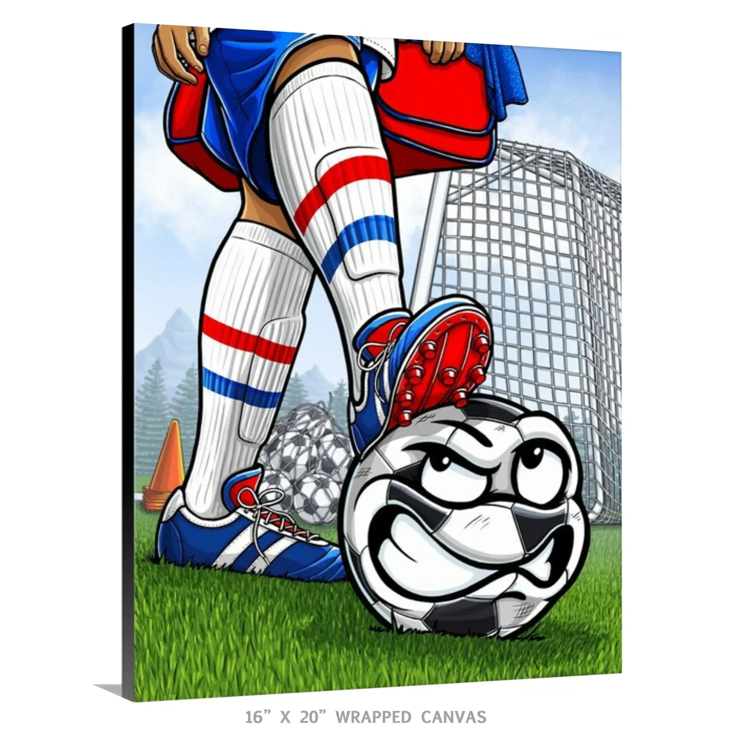 "Kicked Off" Soccer Limited Edition Print - Nick Fasnacht Illustration & Design