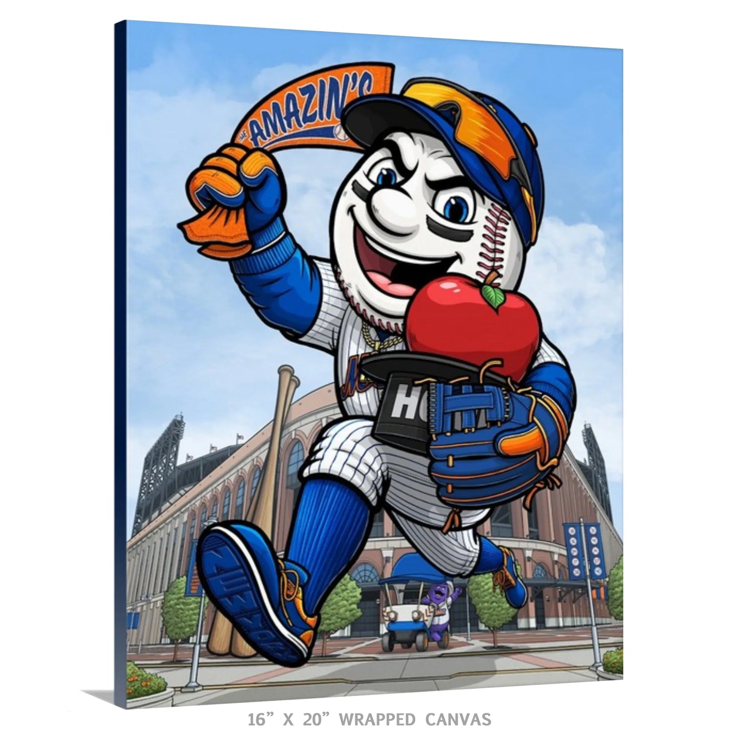 "The Amazin's" New York Mets Baseball Limited Edition Print - Nick Fasnacht Illustration & Design