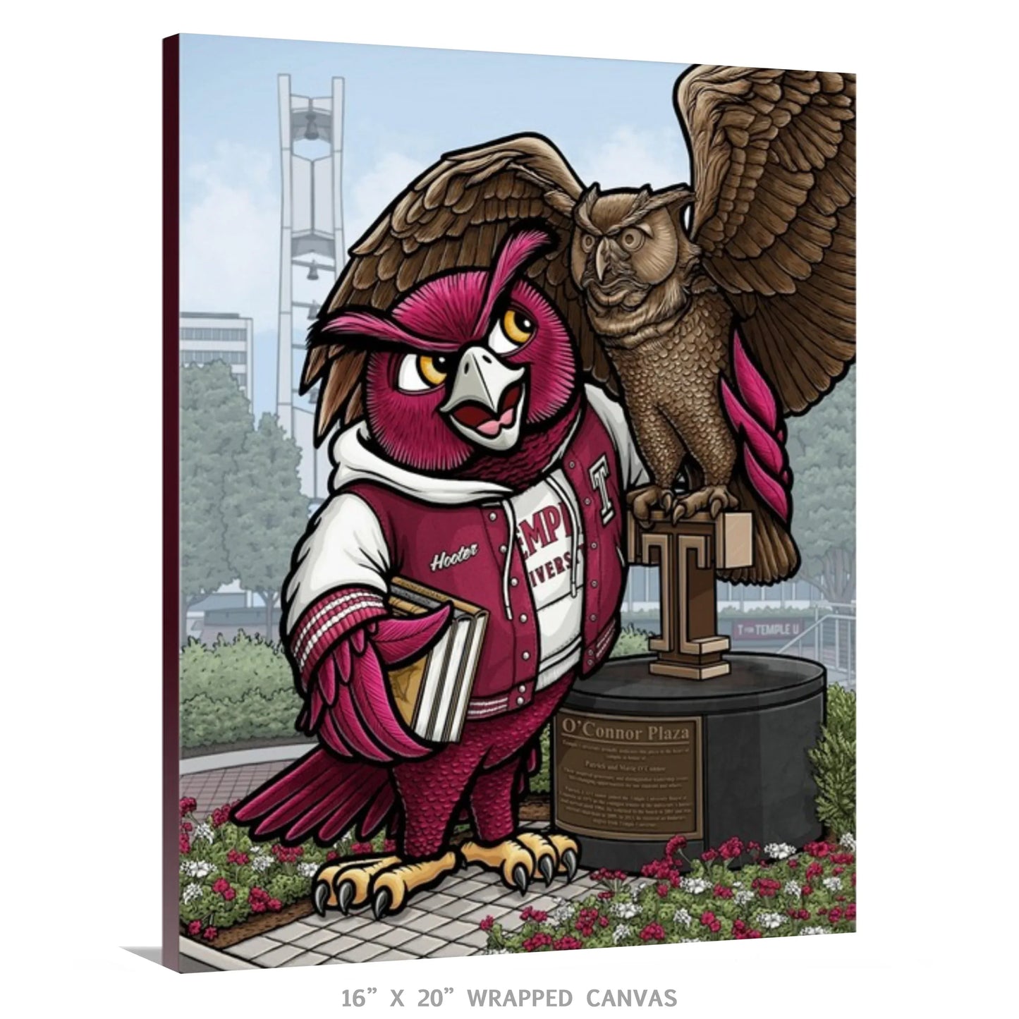 "T for Temple U" Temple University Limited Edition Print - Nick Fasnacht Illustration & Design
