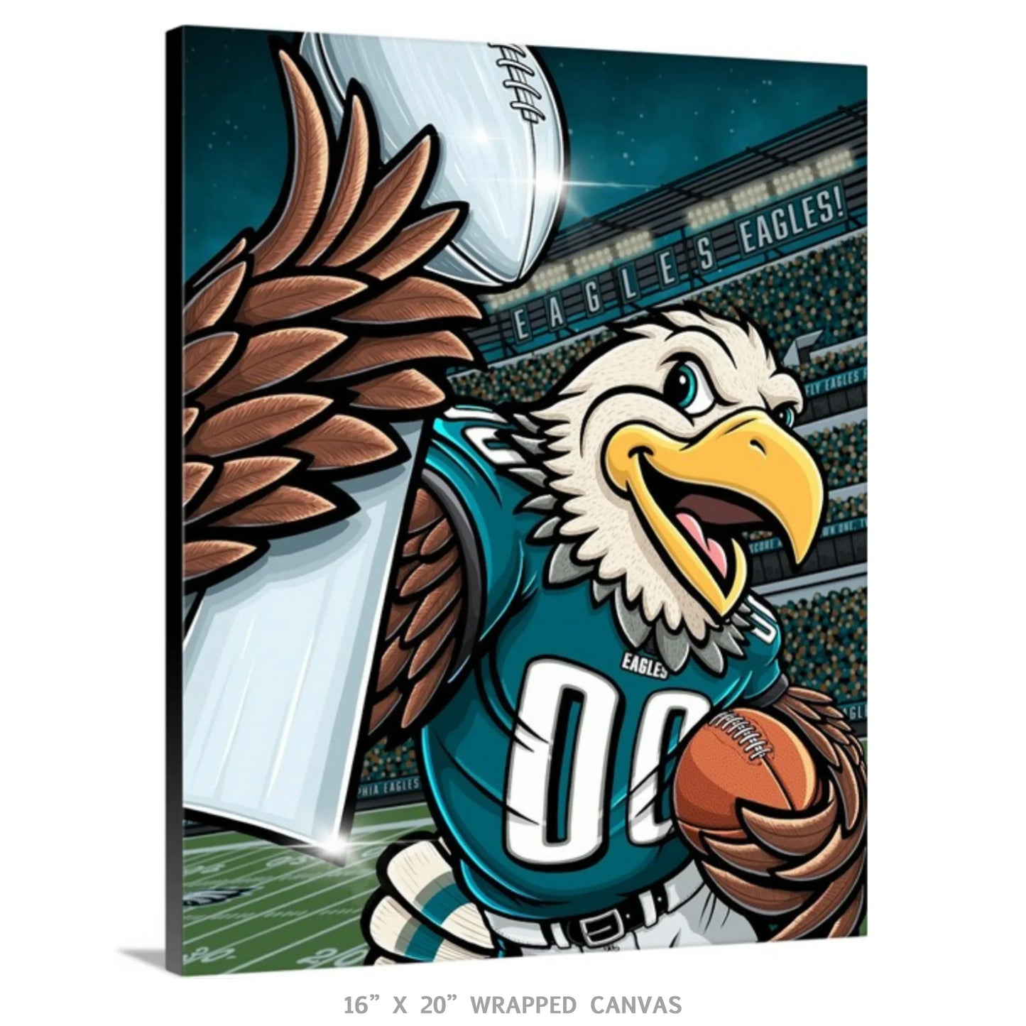 "E.A.G.L.E.S...EAGLES!" Philadelphia Football Limited Edition Print - Nick Fasnacht Illustration & Design