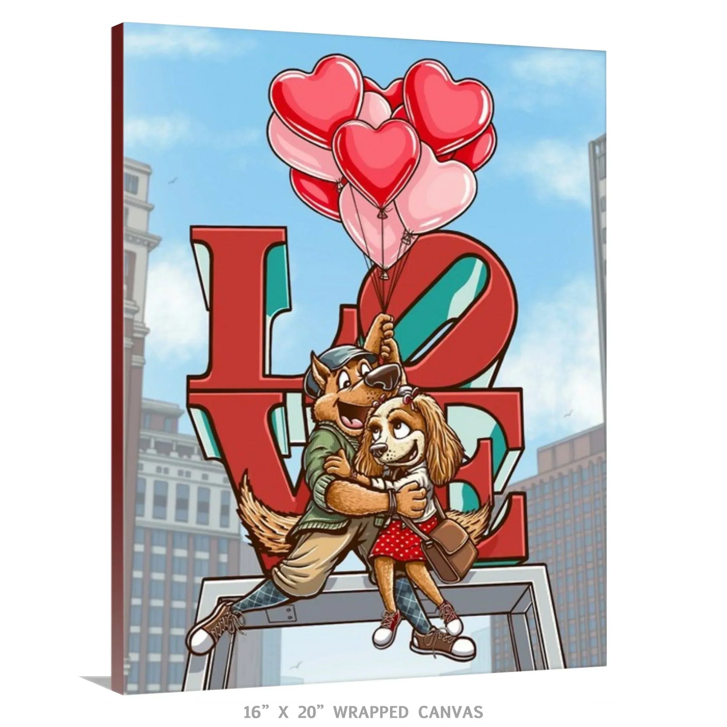 "Puppy Love" Limited Edition Print - Nick Fasnacht Illustration & Design