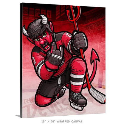 "The Legend" New Jersey Hockey Print - Nick Fasnacht Illustration & Design