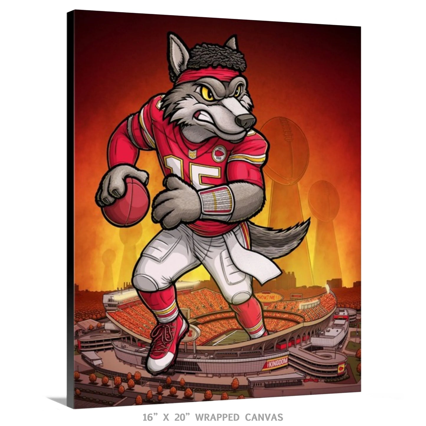 "The Kingdom" Kansas City Football Print - Nick Fasnacht Illustration & Design