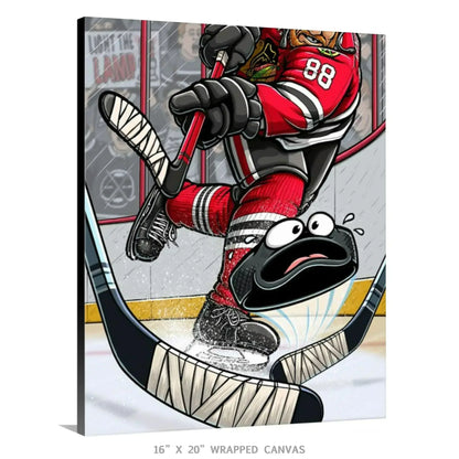"Blackhawks" Hockey Limited Edition Print - Nick Fasnacht Illustration & Design