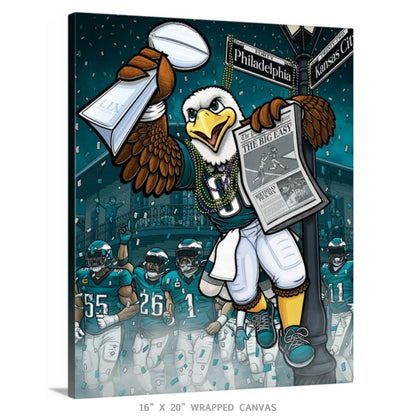 "The Big Easy" Philadelphia Football Print - Nick Fasnacht Illustration & Design