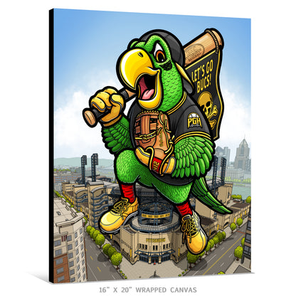 "Let's Go Bucs!" Pittsburgh Baseball Limited Edition Print