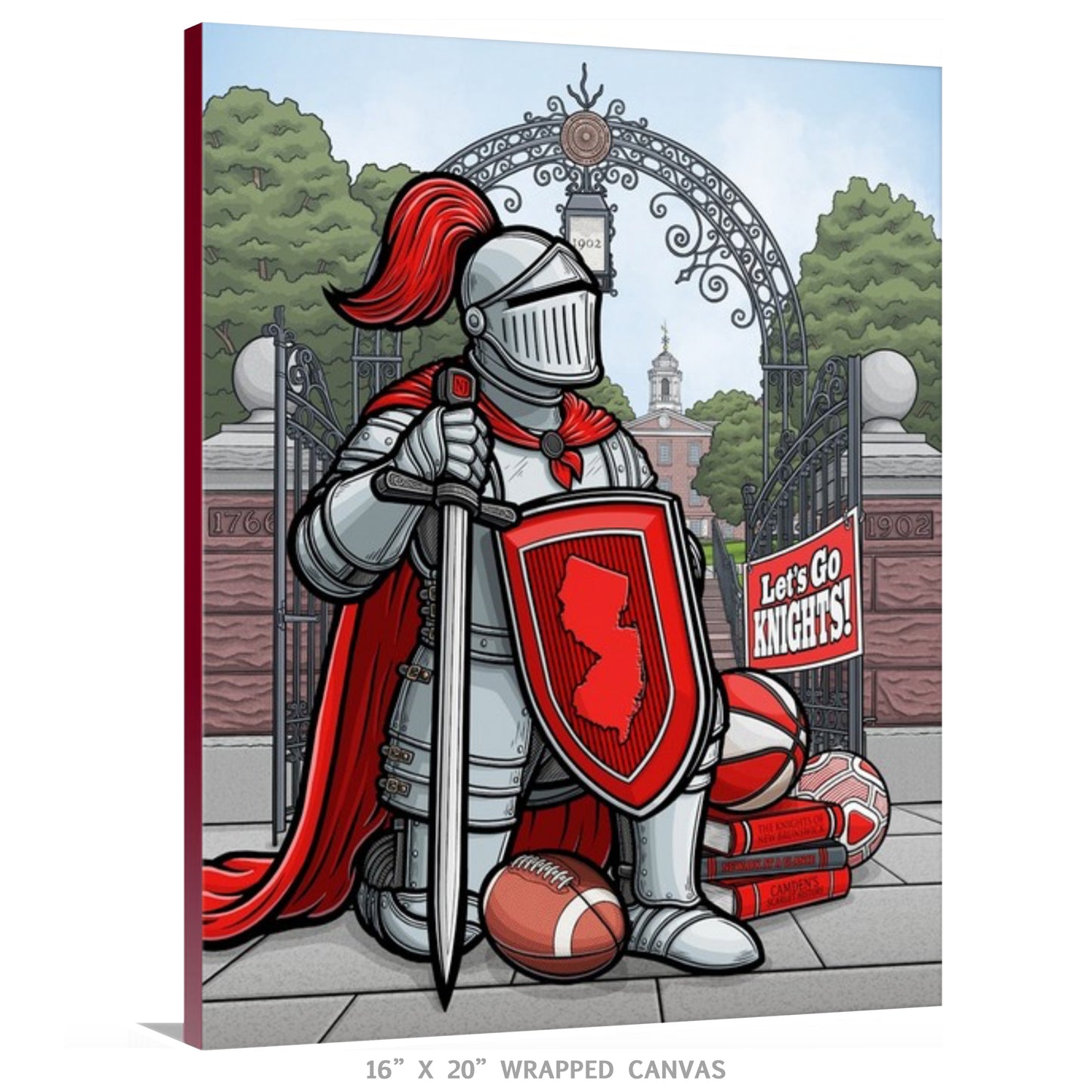 "Let's Go Knights!" Rutgers Limited Edition Print