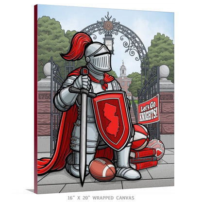 "Let's Go Knights!" Rutgers Limited Edition Print