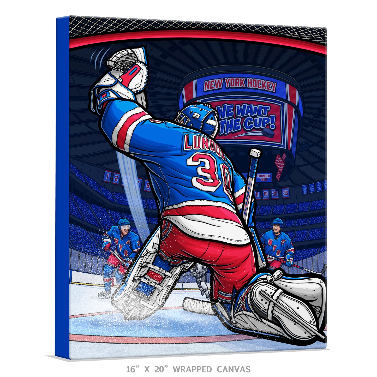 "We Want The Cup!" New York Hockey Print
