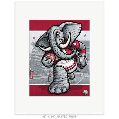 "Roll!" Alabama Football Limited Edition Print