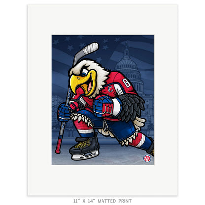 "8" Washington Hockey Print - Nick Fasnacht Illustration & Design