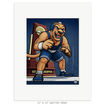 "Dynasty" Penn State Wrestling Limited Edition Print - Nick Fasnacht Illustration & Design