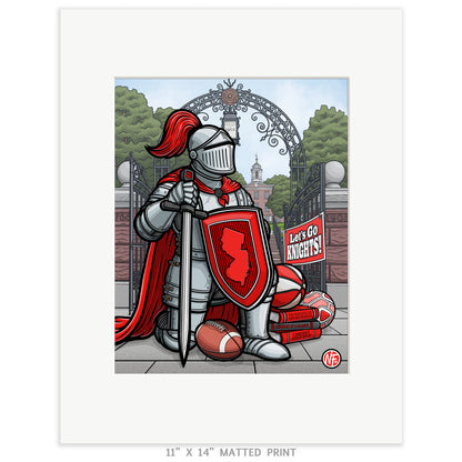 "Let's Go Knights!" Rutgers Limited Edition Print