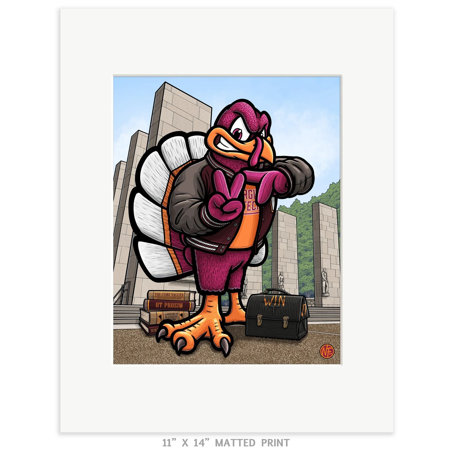 "That I May Serve" Virginia Tech University Limited Edition Print - Nick Fasnacht Illustration & Design