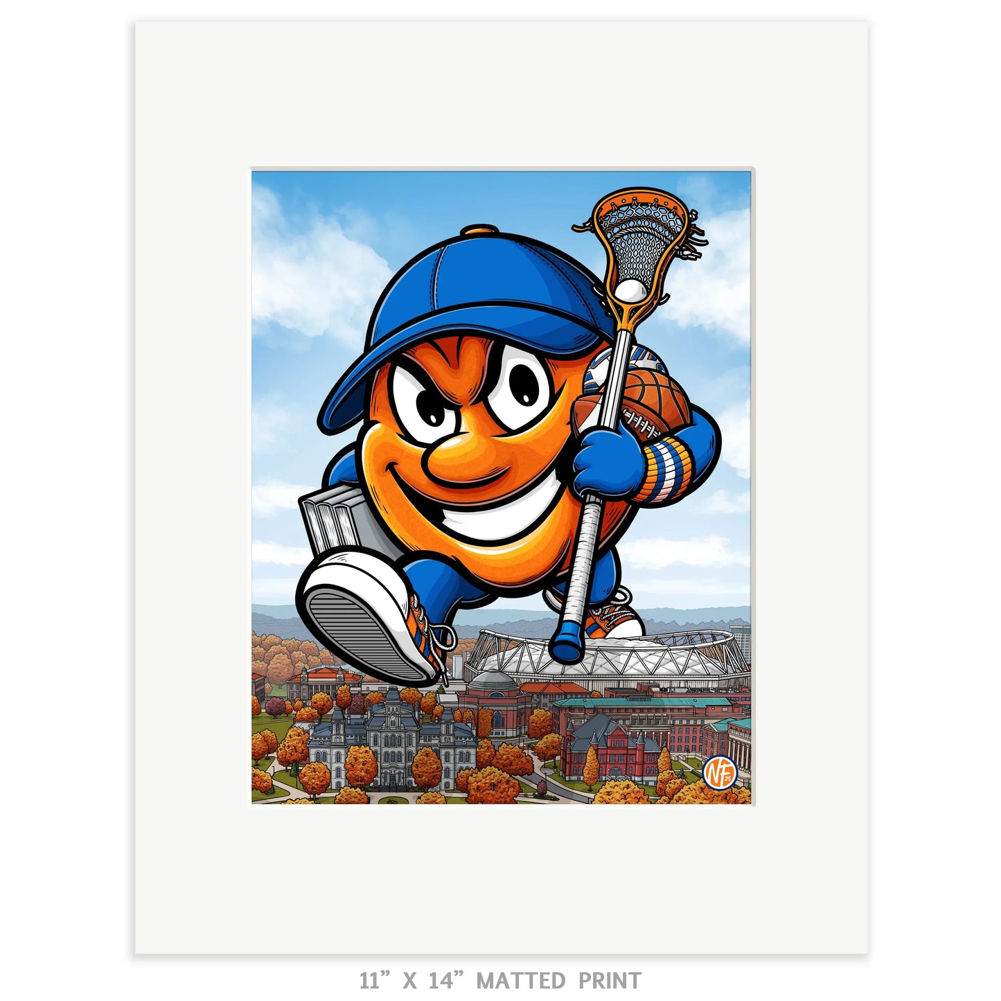 "Orange" Syracuse University Limited Edition Print - Nick Fasnacht Illustration & Design