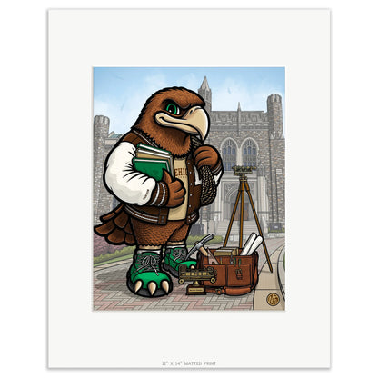 "The Brown and White" Lehigh University Limited Edition Print - Nick Fasnacht Illustration & Design