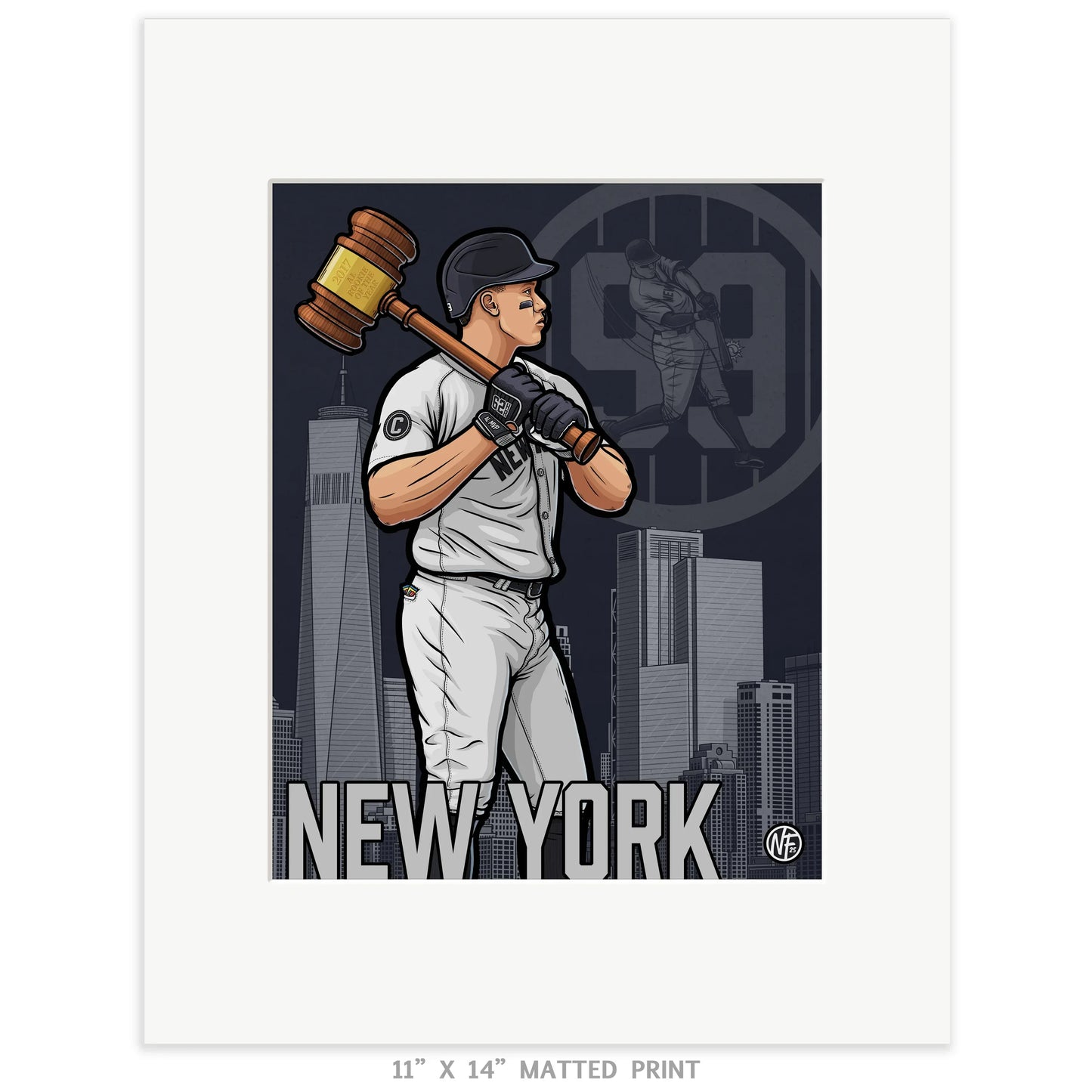 "99" New York Baseball Limited Edition Print - Nick Fasnacht Illustration & Design
