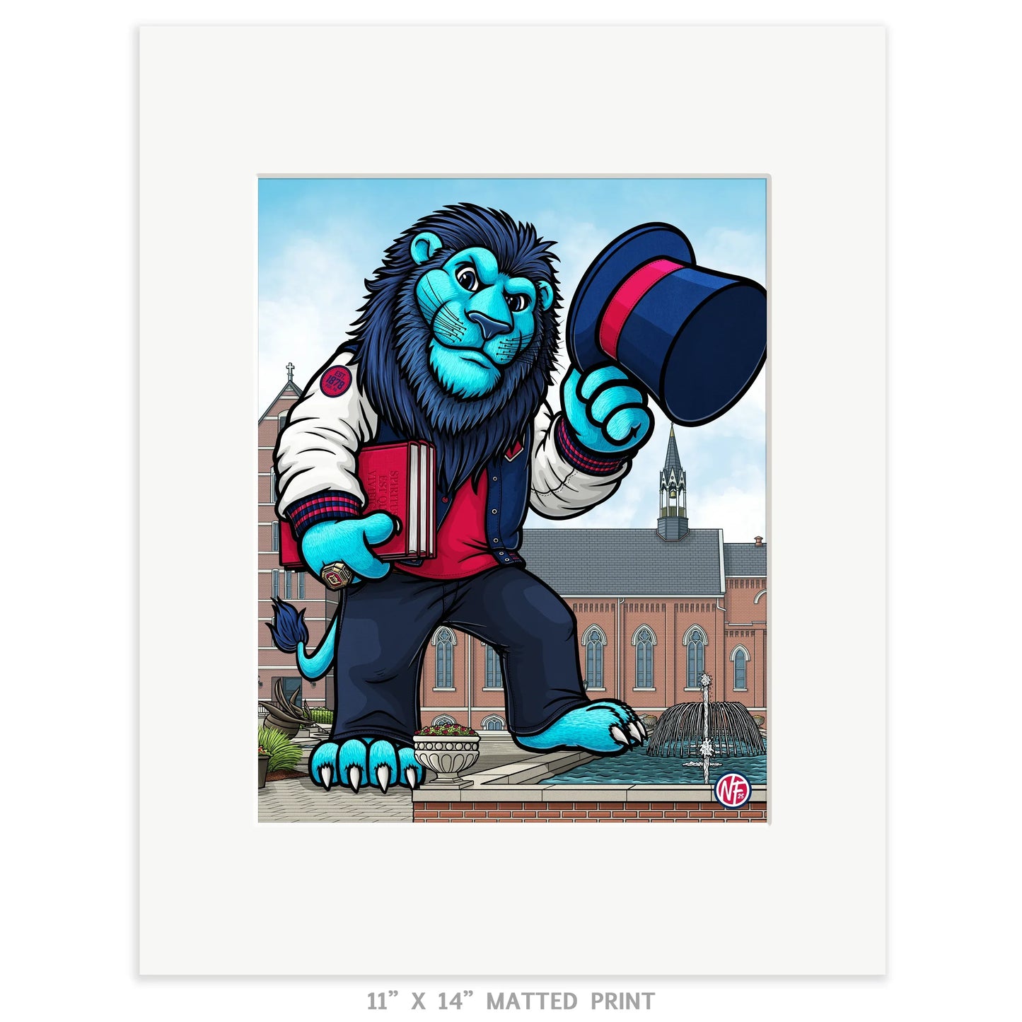 "The Bluff" Duquesne University Limited Edition Print - Nick Fasnacht Illustration & Design
