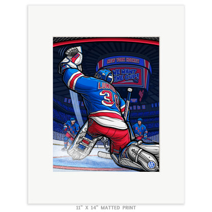 "We Want The Cup!" New York Hockey Print
