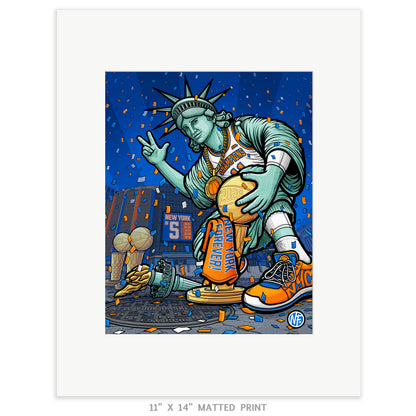"New York Forever!" New York Basketball Limited Edition Print