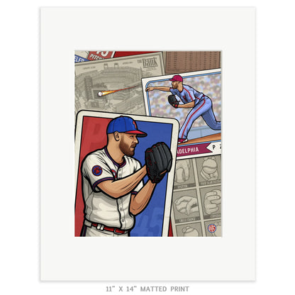 "Ace" Philadelphia Phillies Limited Edition Print - Nick Fasnacht Illustration & Design