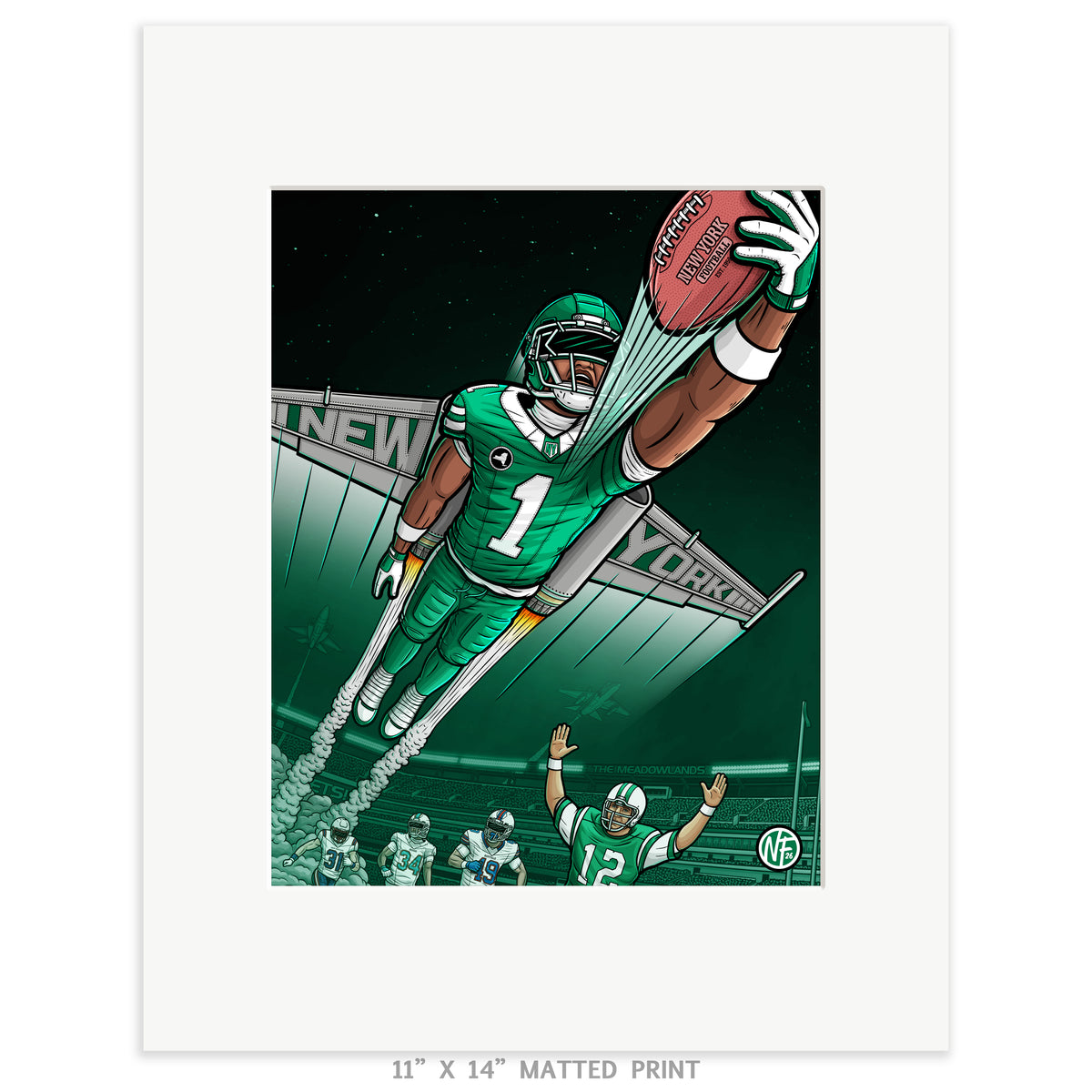 "Liftoff!" New York Football Print