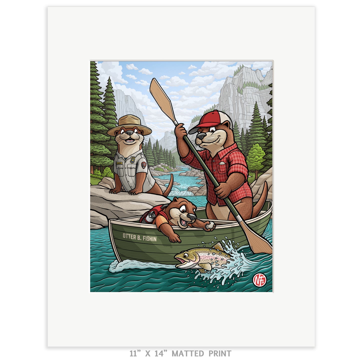 "Otter B. Fishin" Limited Edition Print