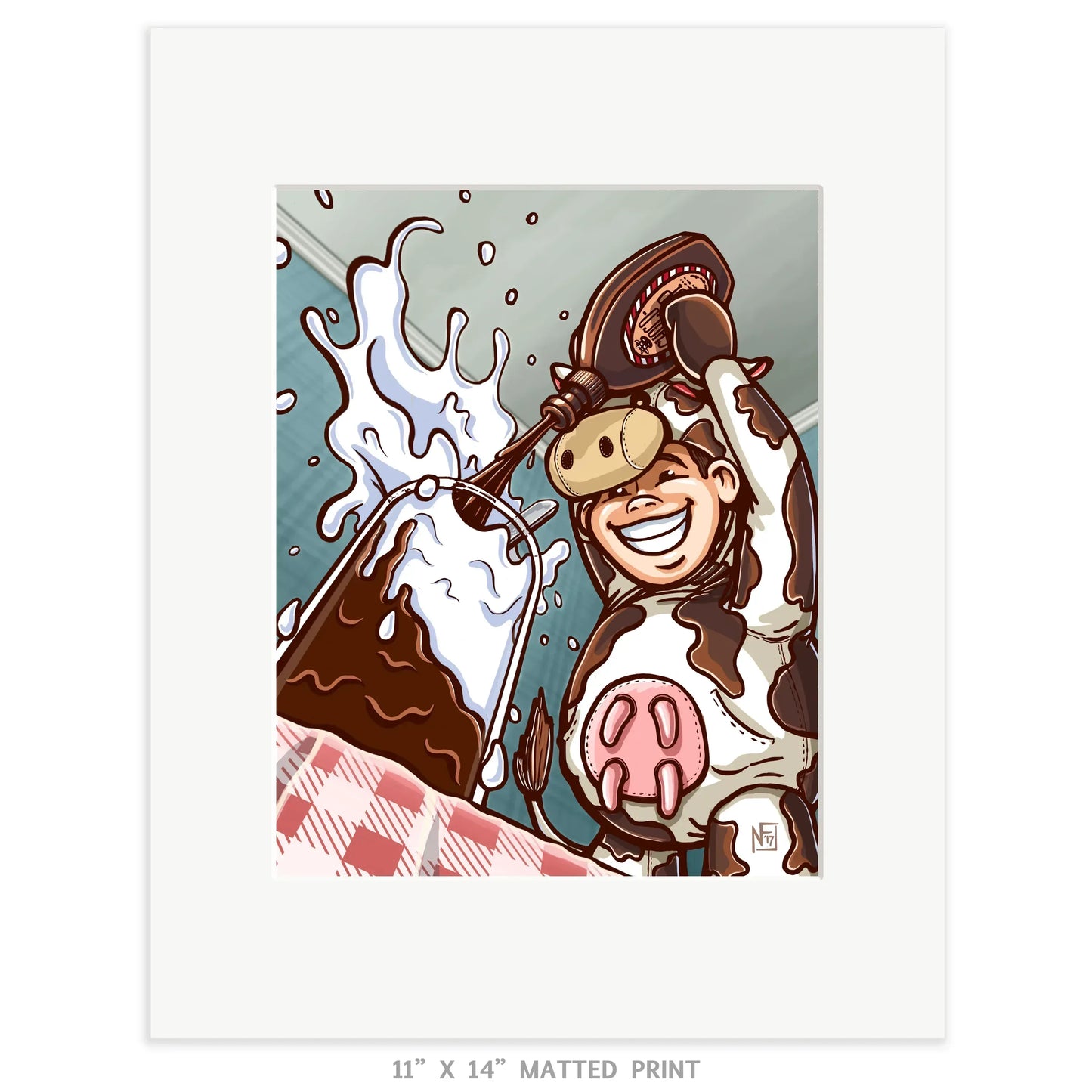 "Chocolate Milk" Limited Edition Print - Nick Fasnacht Illustration & Design