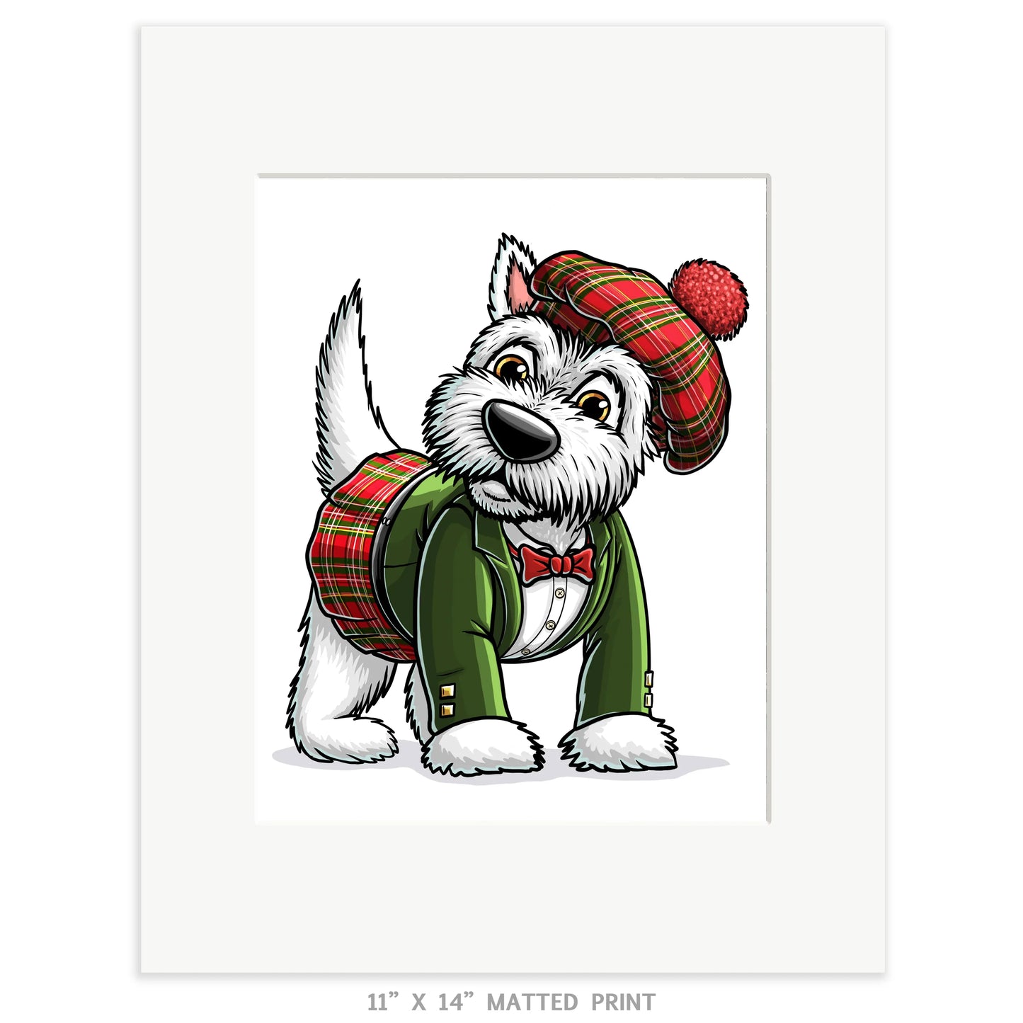 "Westie" West Highland Terrier Limited Edition Print - Nick Fasnacht Illustration & Design