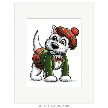 "Westie" West Highland Terrier Limited Edition Print - Nick Fasnacht Illustration & Design