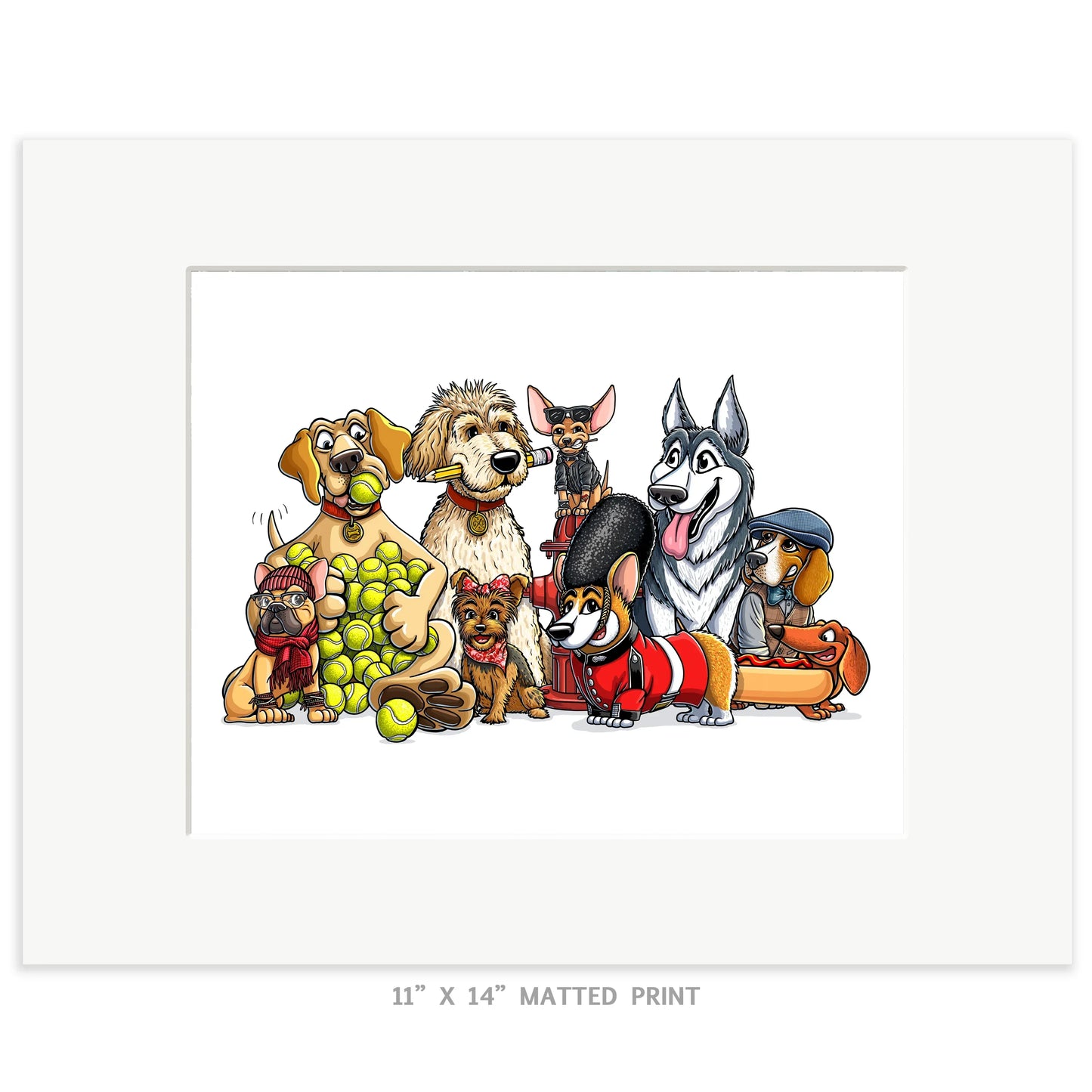 "CaNINE" Dog Limited Edition Print - Nick Fasnacht Illustration & Design