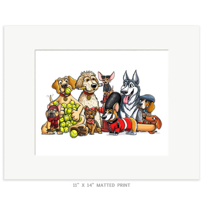 "CaNINE" Dog Limited Edition Print - Nick Fasnacht Illustration & Design