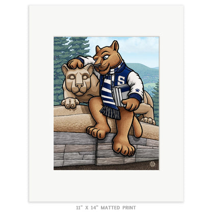 "Lion Shrine" Penn State University Limited Edition Print - Nick Fasnacht Illustration & Design