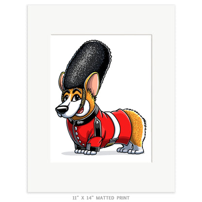 "The Queen's Corgi" Corgi Limited Edition Print - Nick Fasnacht Illustration & Design