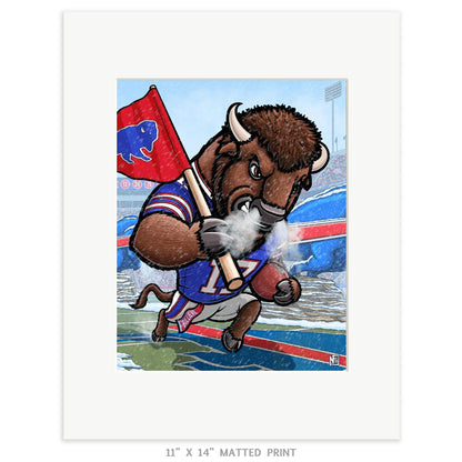 "BILLIEVE" Buffalo Bills Limited Edition Print - Nick Fasnacht Illustration & Design
