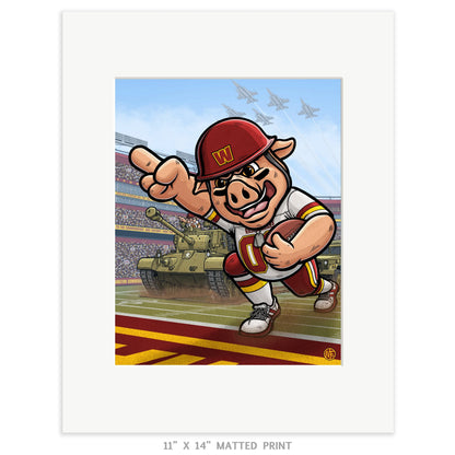"Fight for Old D.C.!" Washington Commanders Limited Edition Print - Nick Fasnacht Illustration & Design
