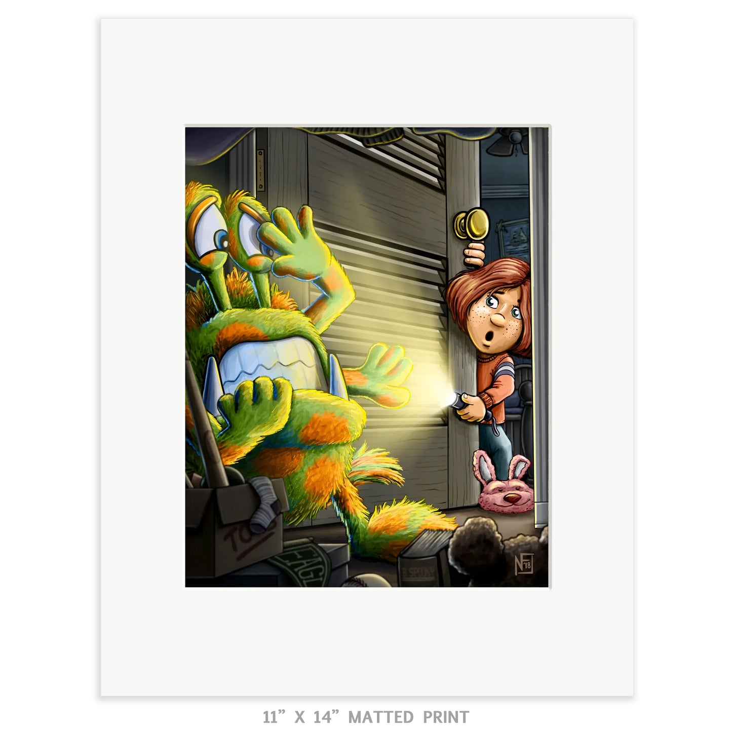 "Closet Monster" Limited Edition Print - Nick Fasnacht Illustration & Design
