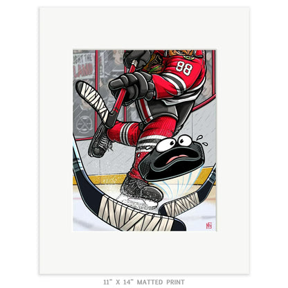 "Blackhawks" Hockey Limited Edition Print - Nick Fasnacht Illustration & Design