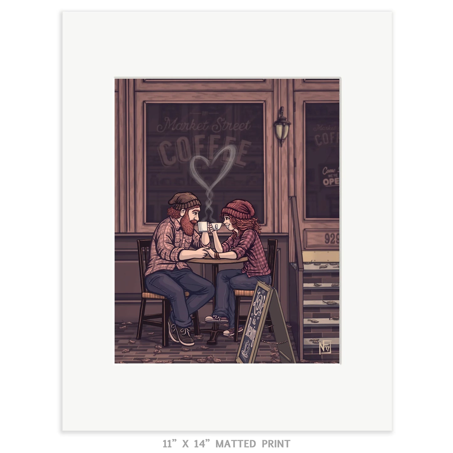 "Coffee Love" Limited Edition Print - Nick Fasnacht Illustration & Design