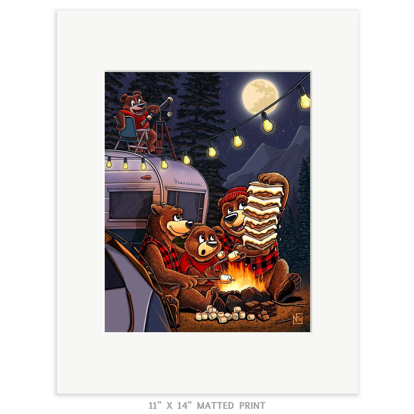 "SSSS'MORES" Limited Edition Print - Nick Fasnacht Illustration & Design