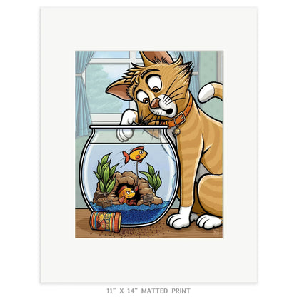 "Something's Fishy" Limited Edition Print - Nick Fasnacht Illustration & Design