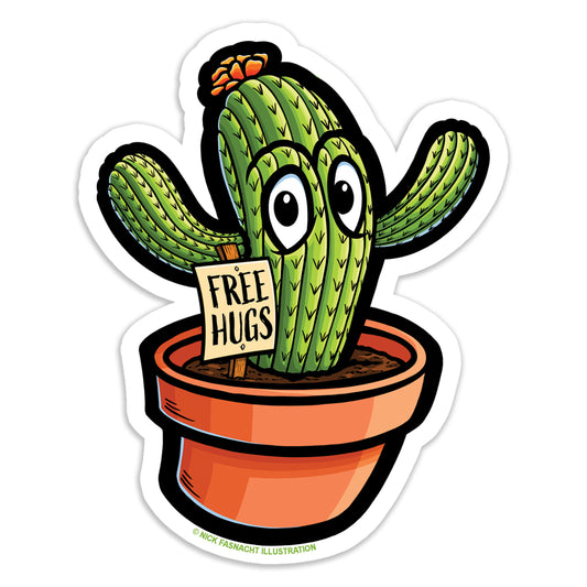 Cactus Die Cut Vinyl Sticker