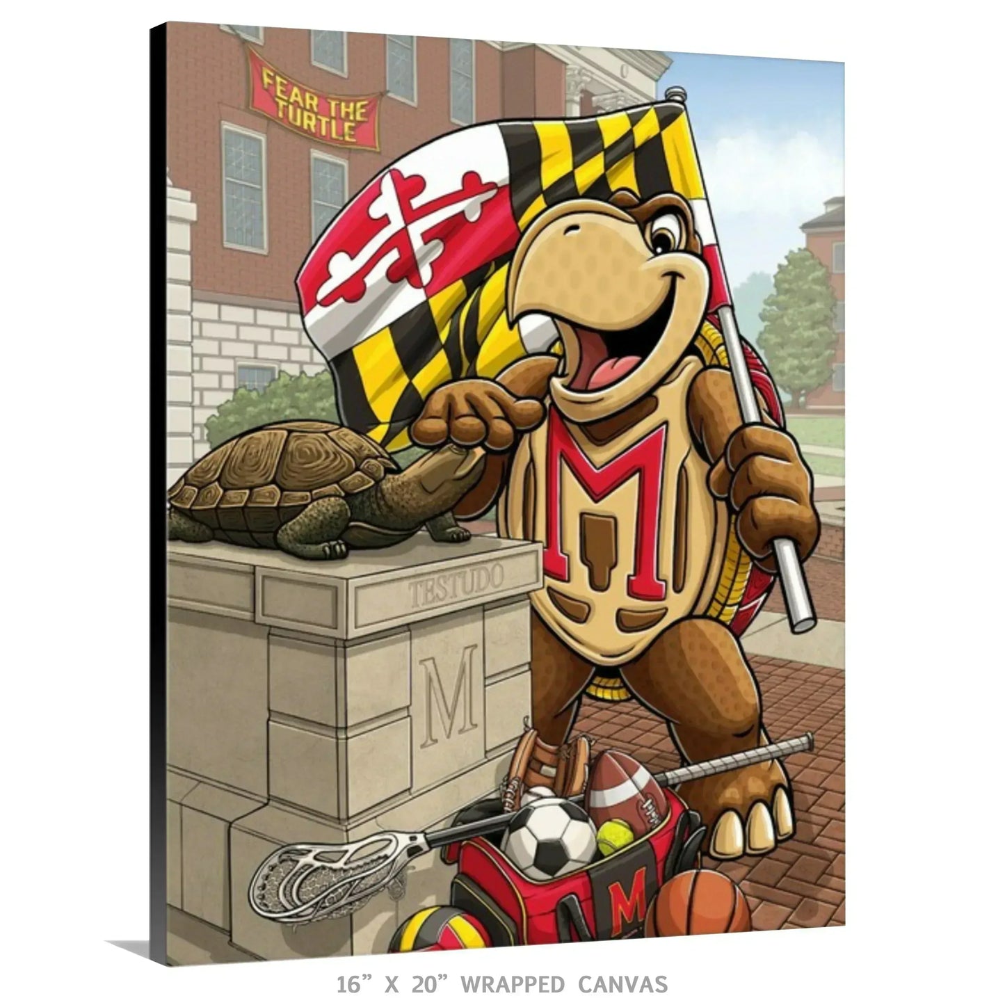"Fear the Turtle" University of Maryland Limited Edition Print - Nick Fasnacht Illustration & Design