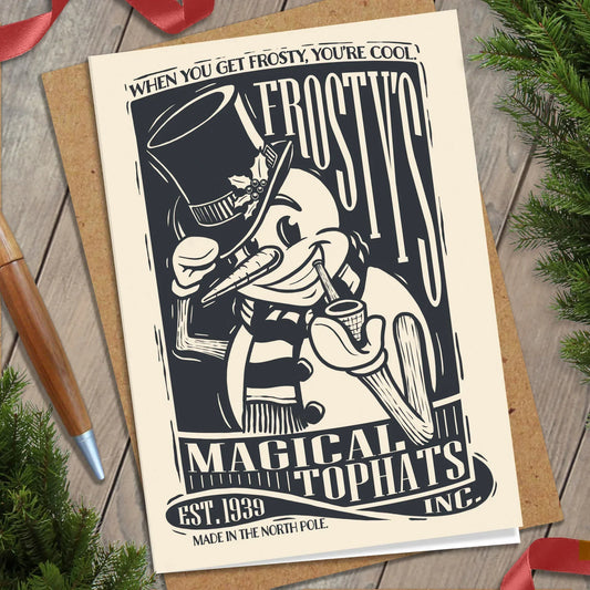 Frosty's Magical Tophats Inc. Christmas Card - Nick Fasnacht Illustration & Design