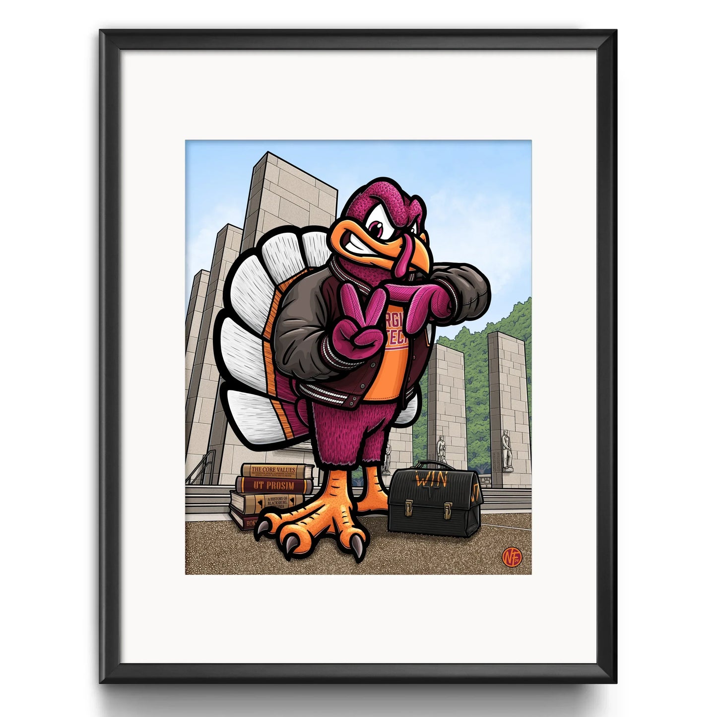 "That I May Serve" Virginia Tech University Limited Edition Print - Nick Fasnacht Illustration & Design