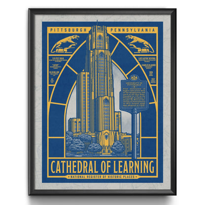 "Cathedral of Learning" University of Pittsburgh Limited Edition Print - Nick Fasnacht Illustration & Design